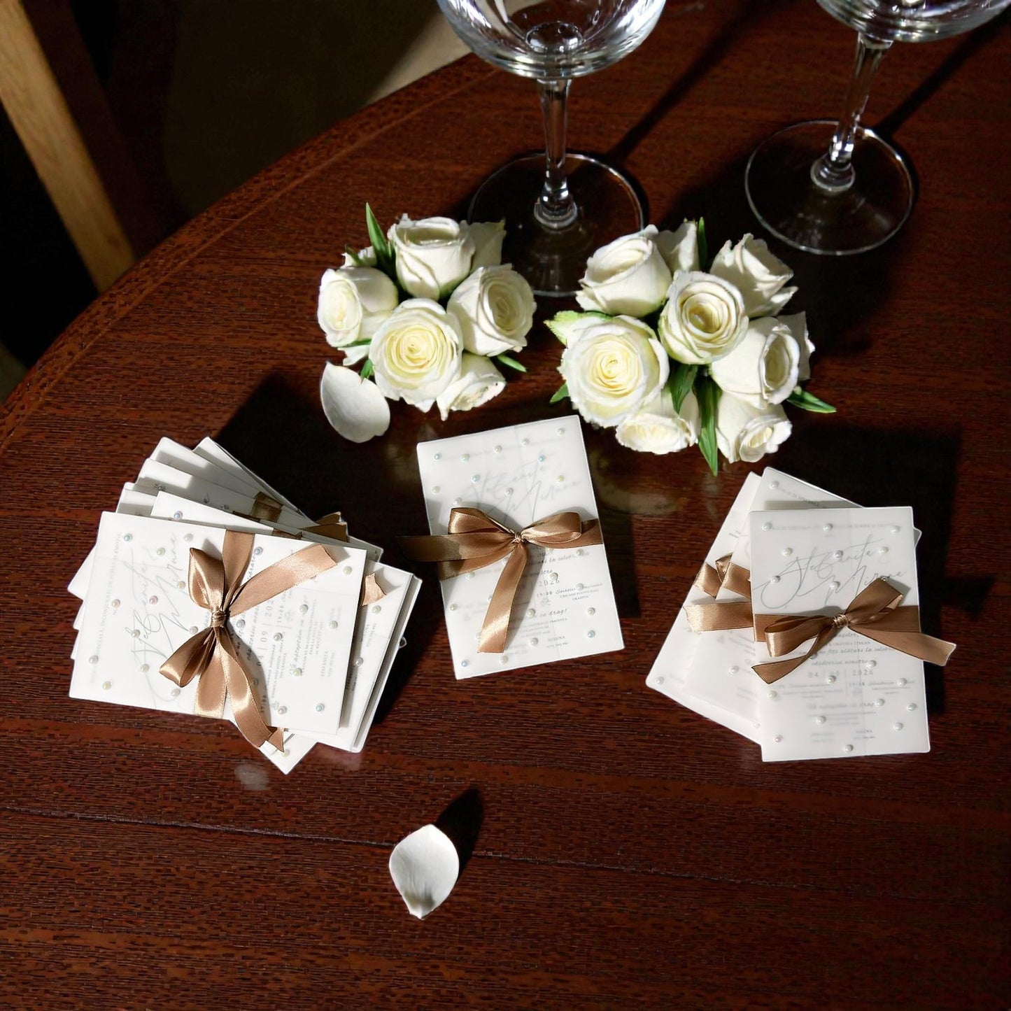 Invitații Handmade Nuntă Model Miruna  | Design Elegant